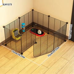 Squirrel Cage for Home Use, Spliced and Reinforced Small Pet Cage, Chinchilla Dwarf Rabbit Double-Layer Villa Hamster Cage