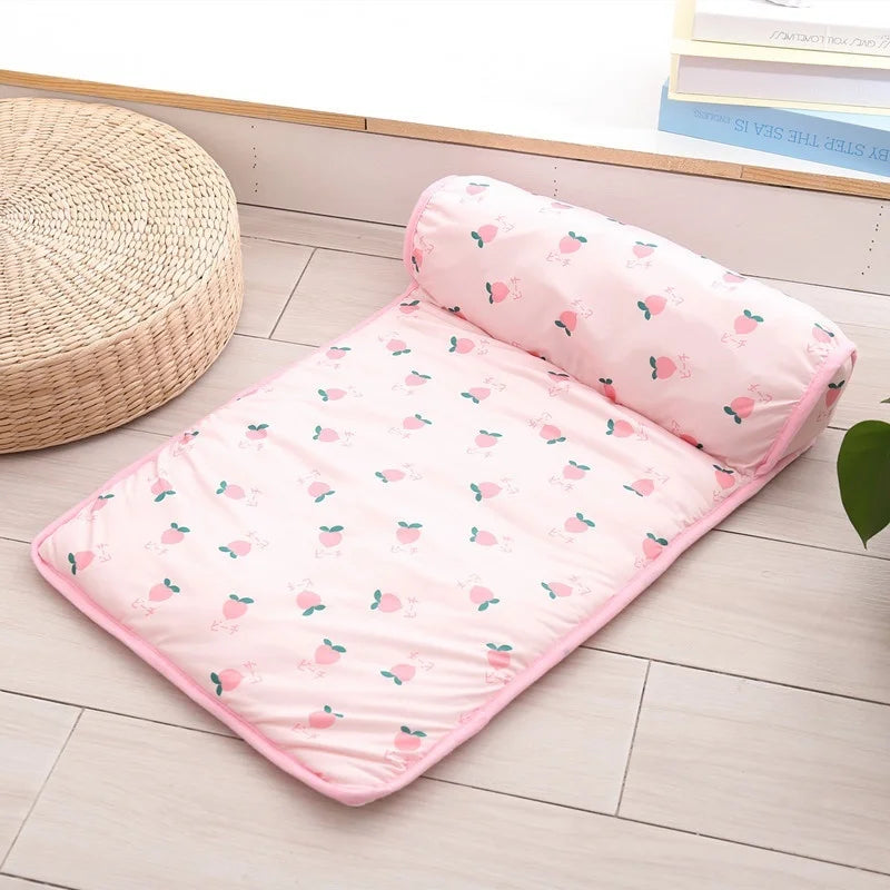 Summer Dog Cooling Mat Pet Ice Pads Cat Breathable Blanket Cat Washable Sofa Breathable Pet Dog Bed Small Animal Cold Bed