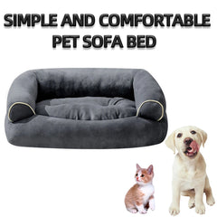 Multifunction Dog Bed Cats Sleeping Bed U-shaped Sofa Warm Winter Puppy Kitten Soft Pet Cushion for Small Medium Large Pet Sofa
