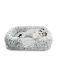 Thickened orthopedic dog bed for large dogs - egg sponge, easy to remove and wash plush cover, durable pet furniture,