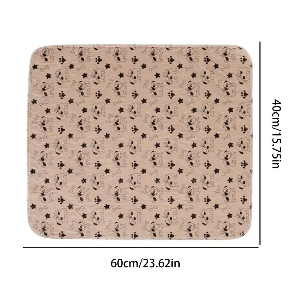 Washable Reusable Pee Pads for Dogs Cats Quick Absorbent Pet Training Mat Waterproof Liner for Crate Playpen Travel Grass Tray