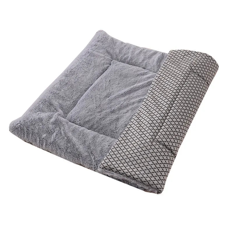 Dog Bed Mat Washable Cat Cushion Soft Premium Plush Dogs Mattress Sofa Dual Purpose Clearance for Dogs, Suitable For Winter