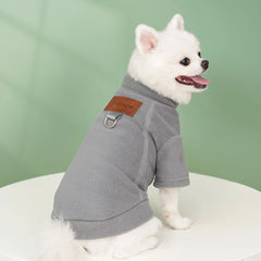 Leash Buckle Pet Clothing Autumn/Winter Dog Clothing Plush Cat Clothes Golden Retriever More Size Dog Labrador Bichon Supplies