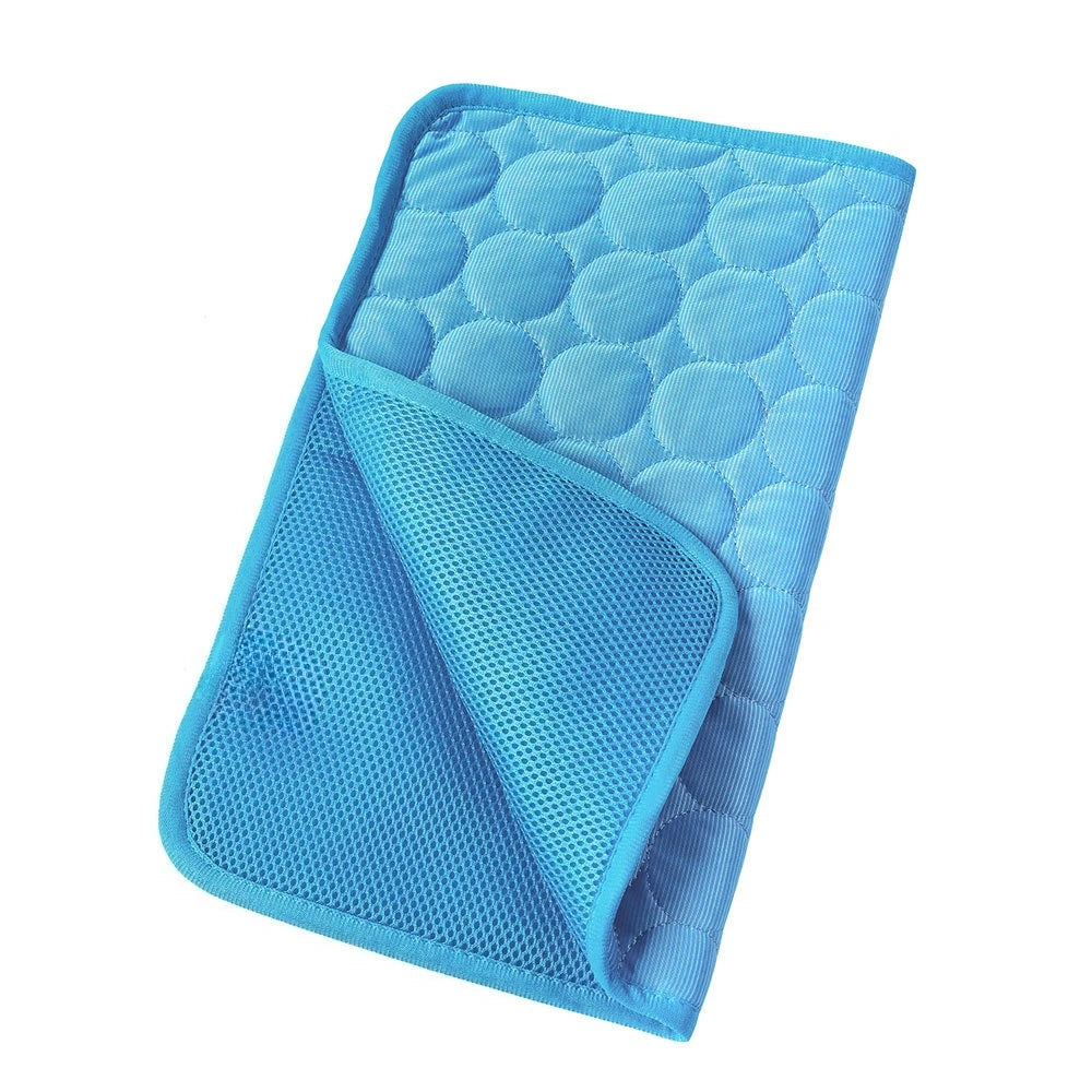Breathable Mesh Cooling Pad for Cats & Dogs - Summer Ice Sliky Fiber Fabric, Keeps Pets Cool & Comfortable, Cooling Mat for Dogs