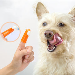 Pet Finger Dog Tooth brush Teeth clean Tool Dog Accessories Cleaning Tool Wear Resist Silicone Tooth Brush for Small Dogs Cats