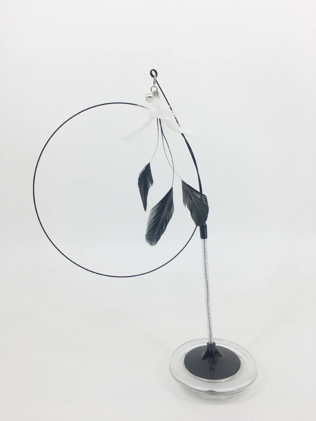 Interactive Cat Toy Handfree Cat Stick Playing Kitten Playing Teaser Wand Toy Suction Cup Bird/Feather Cat Wand Pet Supplies