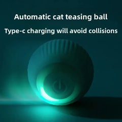 Smart Electric Cat Toy Rolling Ball Chew Proof Interactive Pet Toy for Cats