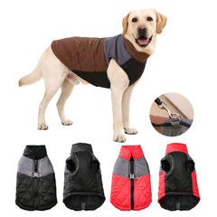 Winter Warm Pet Dog Jacket Reflective Waterproof Clothes For Small Big Dogs Cat Coat Golden Retriever Vest Overalls Pug Outfits