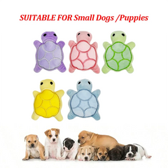 Mini cute turtle dog plush toy, squeaking dog teething sound toy, soft and safe, good for dental health, suitable for puppies