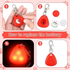 LED Pet Pendant Collar Waterproof Dog Collar Light for Outdoor Walking Safety Silicone LED Dog Collar