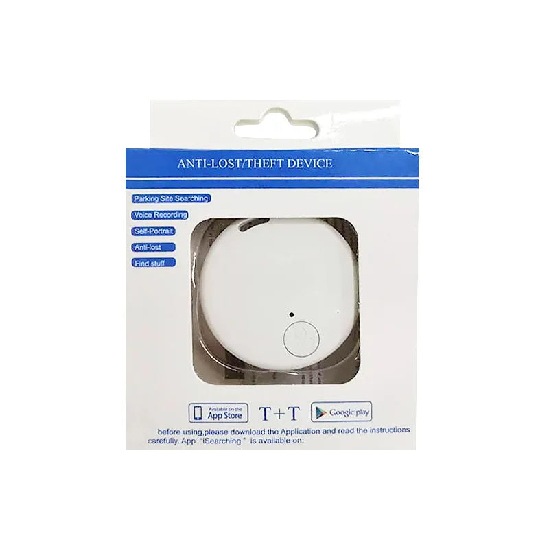 Cat Dog GPS Bluetooth 5.0 Tracker Anti-Lost Device Round Mini Anti-Lost Device Pet Kids Bag Wallet Tracking Smart Finder Locator