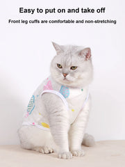 Summer Pet Breathable Vest Dog Cat Clothes Cute Patterns Dogs Cats Vest For Small And Medium Cats&Dogs Outdoor T-shirt Clothing