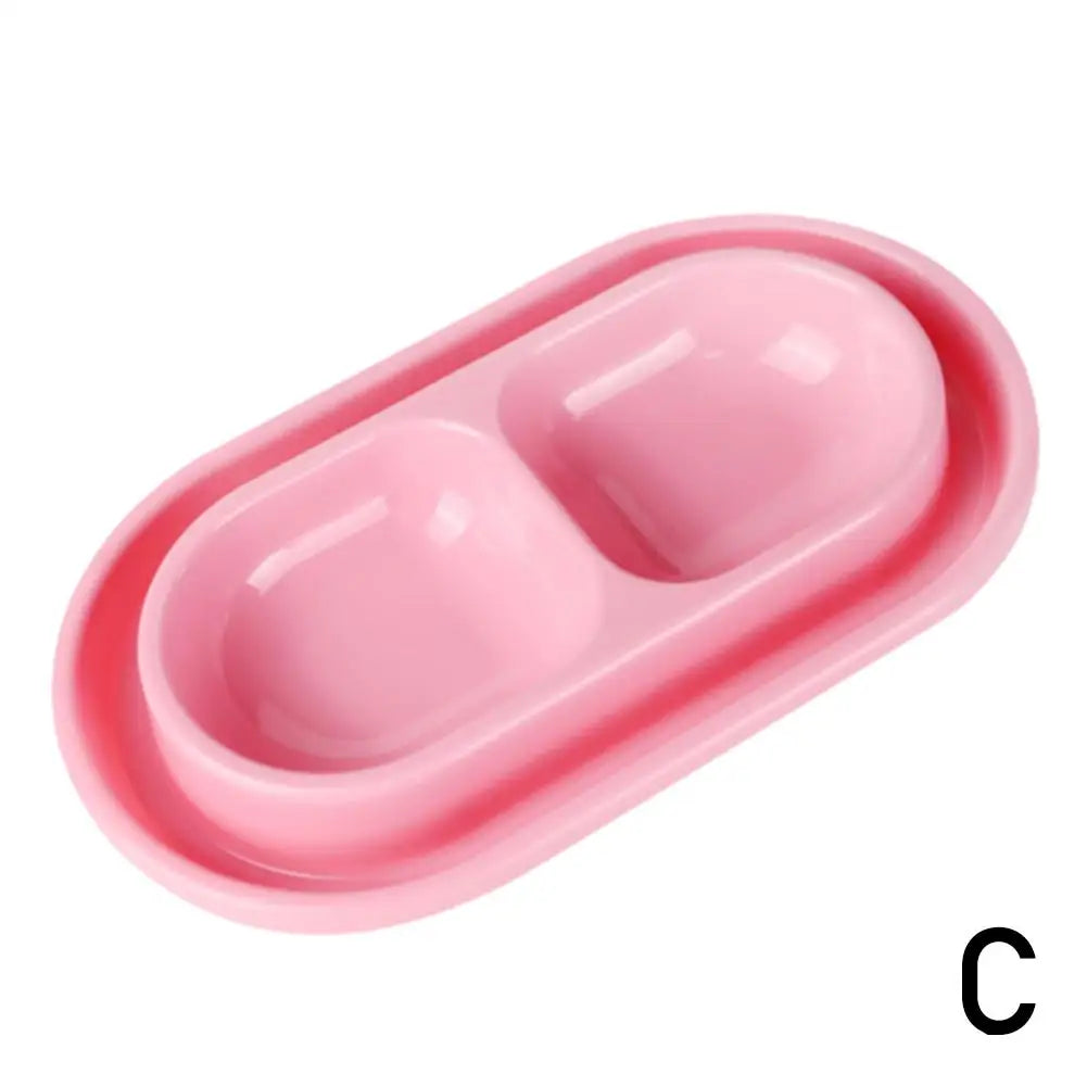 Pet Feeding Double Bowls Plastic Anti Ants Food Water Feeder For Dogs Cats Puppy Automatic Dog Feeder Dispenser Karate for Ants