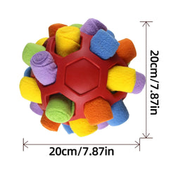 1pc Ball Dog Toy, Food Hide Bubble Rubber Ball for Sniffing, Mental Stimulation, Chew-Proof, Intelligence Development