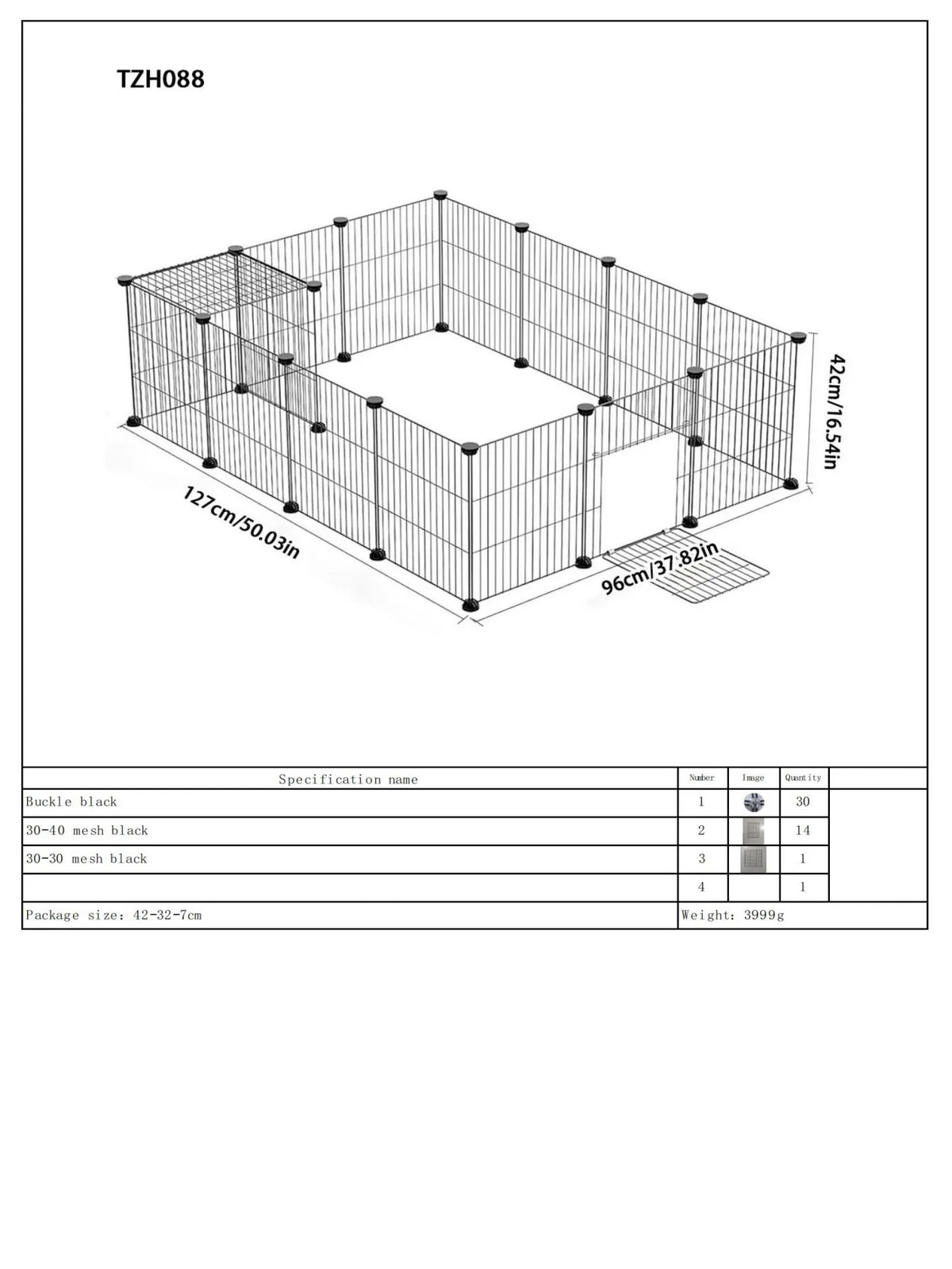 Pet Kitten Enclosure with Encrypted Mesh, Splicing Magic Cage for Rabbits, Squirrels, Small Pets, Puppy Cage, Escape-Proof