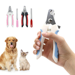 Pet straight handle stainless steel nail scissors dog and cat pet nail clipper cleaning tool pet nail clipper set