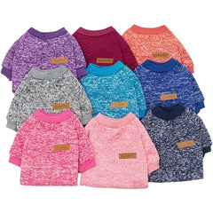 Cat Clothes For Medium Small Dogs Puppy Soft Sweater Autumn Winter Warm Clothing Pet Coat Sweatshirt XS-2XL