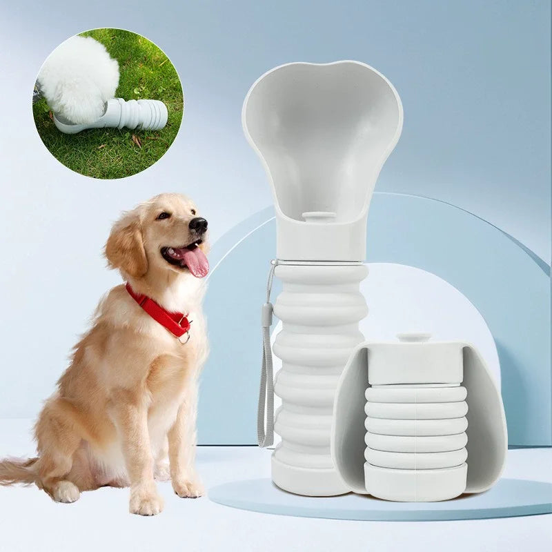 Portable Dog Water Bottle Foldable Dog Drinking Cup Soft Leakproof Pet Water Dispenser Dog Walking Accessories Portable Water