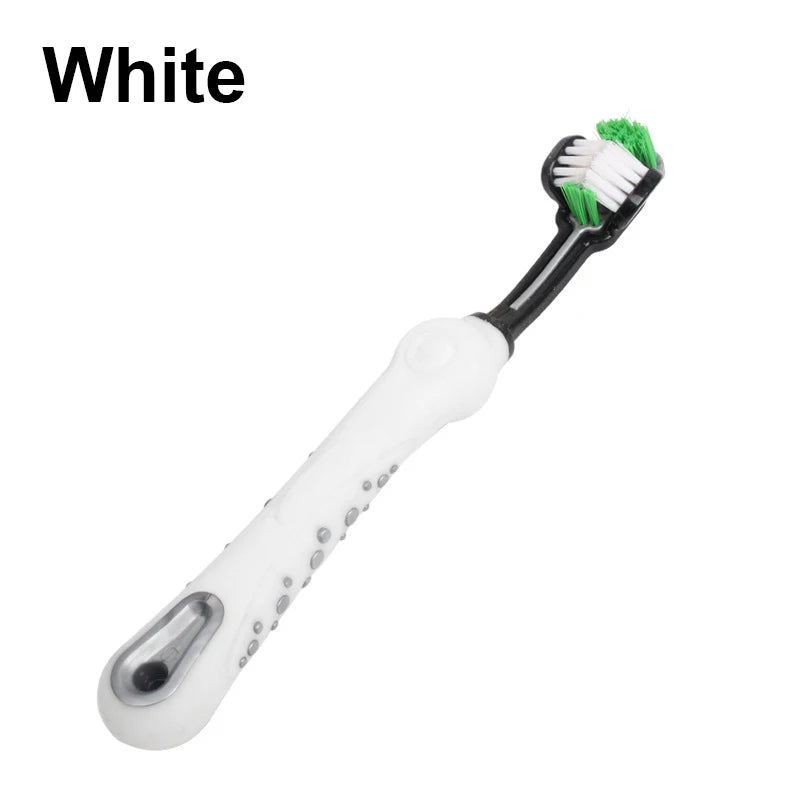 Three Sided Pet Toothbrush Dog Toothbrush Removing Bad Breath Tartar Cleaning Mouth Dog Cat Brush Bad Breath Teeth Care Tool