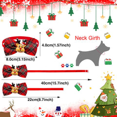 20/40PCS Christmas Bowties For Dogs Adjustable Dog Bowties Winter Dog Grooming Accessories Pet Dog Bow Ties Necktie Pet Supplies