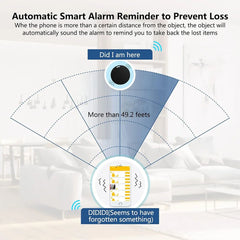Mini Bluetooth Tracker Anti Lost Key Finder Children's Pet Tracker Wallet And Luggage Locator Compatible With iOS And Android