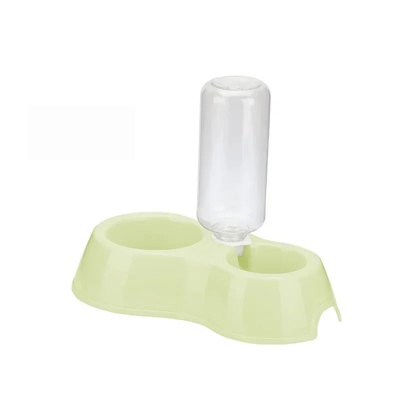 Multi-Purpose Pet Drinker Feeder Plastic Automatic Water Bowl with Two Bowls for Dog And Cat One Bowl Design for Easy Cleaning