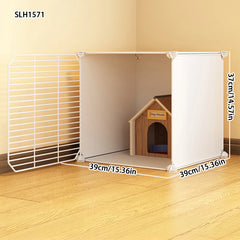 Squirrel Cage for Home Use, Spliced and Reinforced Small Pet Cage, Chinchilla Dwarf Rabbit Double-Layer Villa Hamster Cage