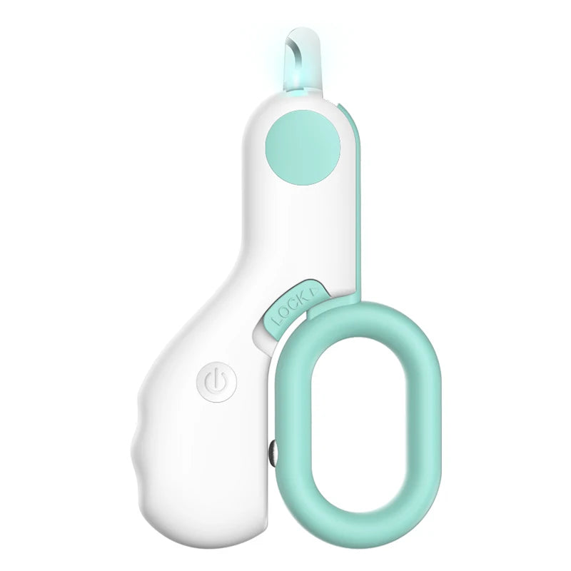 Professional Pet Nail Clipper LED Light Cat Dog Cutter Claw Trimmer with Safety Lock Puppy Kitten Animals Care Grooming Tool Kit