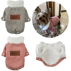 Autumn Winter Pet Dog Clothes For Small Medium Dogs Warm Coat Jacket Thicken Fleece Coat Chihuahua Yorkies Clothes Pets Clothing