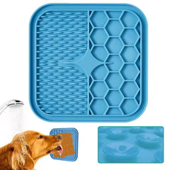 Dog and cat licking mat pet licking mat anti-choking slow food tableware slow food bowl licking plate pet cat yogurt placemat