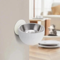 1 Pcs Magnetic Wall Mount Stainless Steel Dog Bowls Anti Spill Pet Food Dishes Elevated Cat Bowl Dishwasher Safe Rustproof