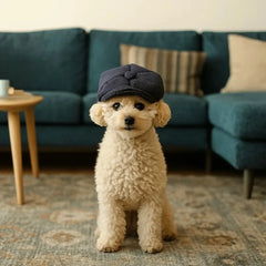 Pet Dress Up Accessories French Retro Dog Beret Hat Adjustable Pet Beret for Cats Male Dogs Gentleman's Hat Puppy Peaked Caps
