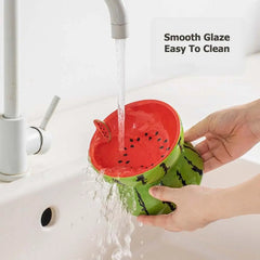 Cute Fruit Shape Cat Bowl High Quality Ceramics Cat Bowl Pet Supplies Cat Food And Water Feeder Pet Accessories