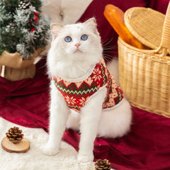 Winter Cat Cute Style 3D Bear Christmas Knitted Sweater Pet Teddy Two Leg Warm Clothes Enhance The Festive Atmosphere