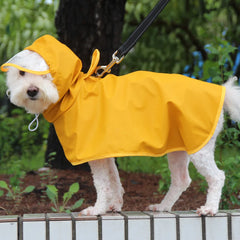 Waterproof Pet Raincoat Hooded Jacket Soft Outdoor Clothes For Large Medium Small Dogs Raincoat Pets Raincoat with Leash HolePet