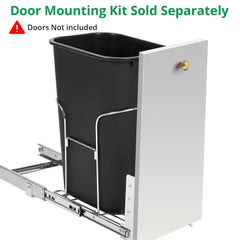 Pull out Trash Can with Full Extension Slides 35 Qt Garbage Waste Recycling Bin Pull out Trash Can for Under Kitchen Cabinet