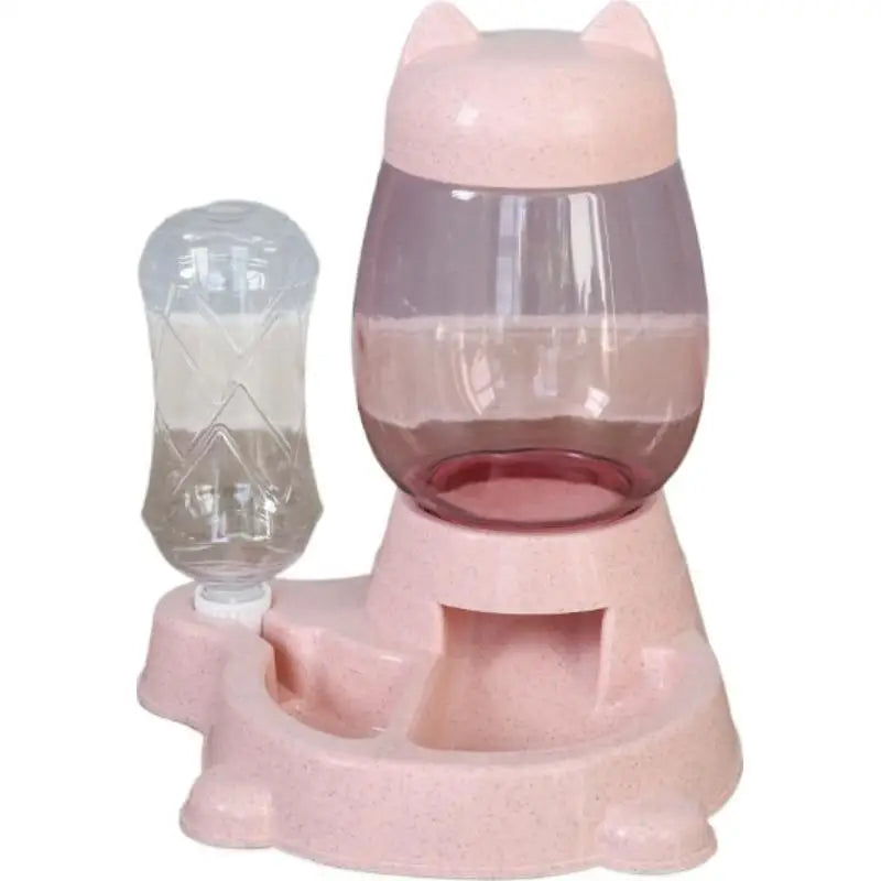 Cat Automatic Press-type 2-in-1 Feeder Water Dispenser Large-capacity Feeder Not Wet Mouth Automatic Drinking Fountain Cat Acc