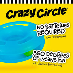 Crazy Circle Cat Toy Interactive Fun Exercise Boredom Buster Reloadable Catnip Ball Durable Lightweight Design Portable Washable
