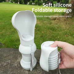 Portable Dog Water Bottle Foldable Dog Drinking Cup Soft Leakproof Pet Water Dispenser Dog Walking Accessories Portable Water