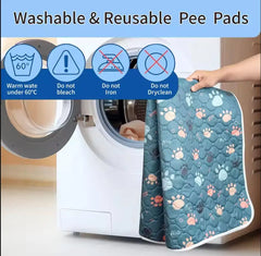 1pcs Cute Waterproof Pet Pee Pad Washable Puppy Training Pad Mat Reusable Anti-Slip Pee Pad Blanket Absorbent Diaper for Dog Cat