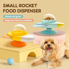 Interactive Dog And Cat Toy Pet Automatic Food Treat Dispenser Cartoon Duck Design Slow Food Pet Snack Feeder for Dog Training