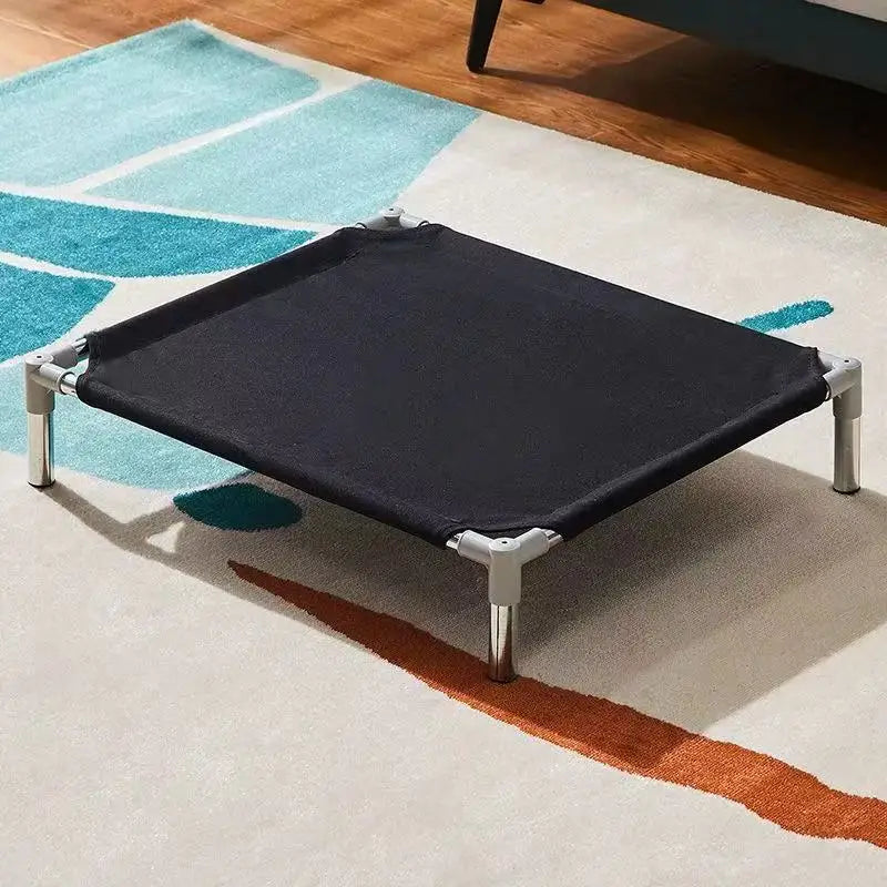 Pet Camping Bed Elevated Bed for Dogs Folding Puppy Camping Bed Dog Cat House Portable Removable Washable Puppy Beds Dog Hammock