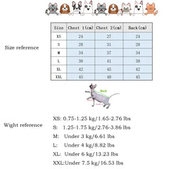 Cotton Cartoon Vest for Sphynx Cat in Summer Fashion T-shirt for Kittens Breathable Halter Tops for Cat Pajamas for Devon Rex