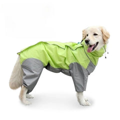 Waterproof Raincoat For Dogs Suits Dot Rain Cape For Medium Big Dogs Hooded Jacket Poncho Pet Rain Coat Chubasquero Para Perrors