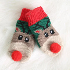 4pcs Winter Thick Dog Socks Pet Paw Protector Booties Christmas Pet Small Cat Knit Warm Socks Dog Anti-Slip Socks Chihuahua
