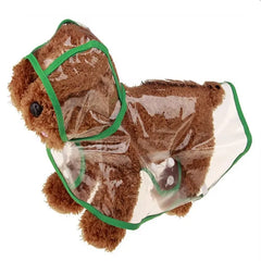 Xs-8XL Pet Dog Clothes Transparent Puppy Raincoat Fashion Color Edge Snap Design Waterproof Dog Rain Coat for Large Dogs Costume