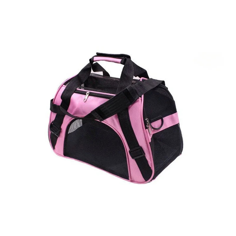 Cat Bags Portable Dog Carrier Bag Mesh Breathable Carrier Bags for Small Dogs Foldable Cats Handbag Travel Pet Bag Transport Bag
