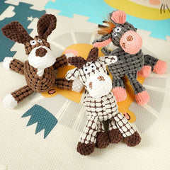 Best-selling pet pineapple grid shape dog cotton rope teething and bite-resistant cat toy plush sound interactive toy