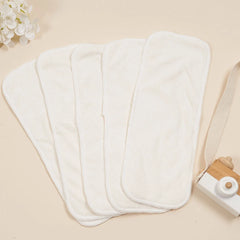 5PCS Cloth Pad 4 Layers Bamboo Fiber Washable Diaper Liner Pad