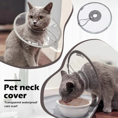 Pet Cat Protective Collar Neck Recovery Cone Collar For Anti-Bite Lick Reusable Cat Dogs Lightweight Circle For Pet Supplies